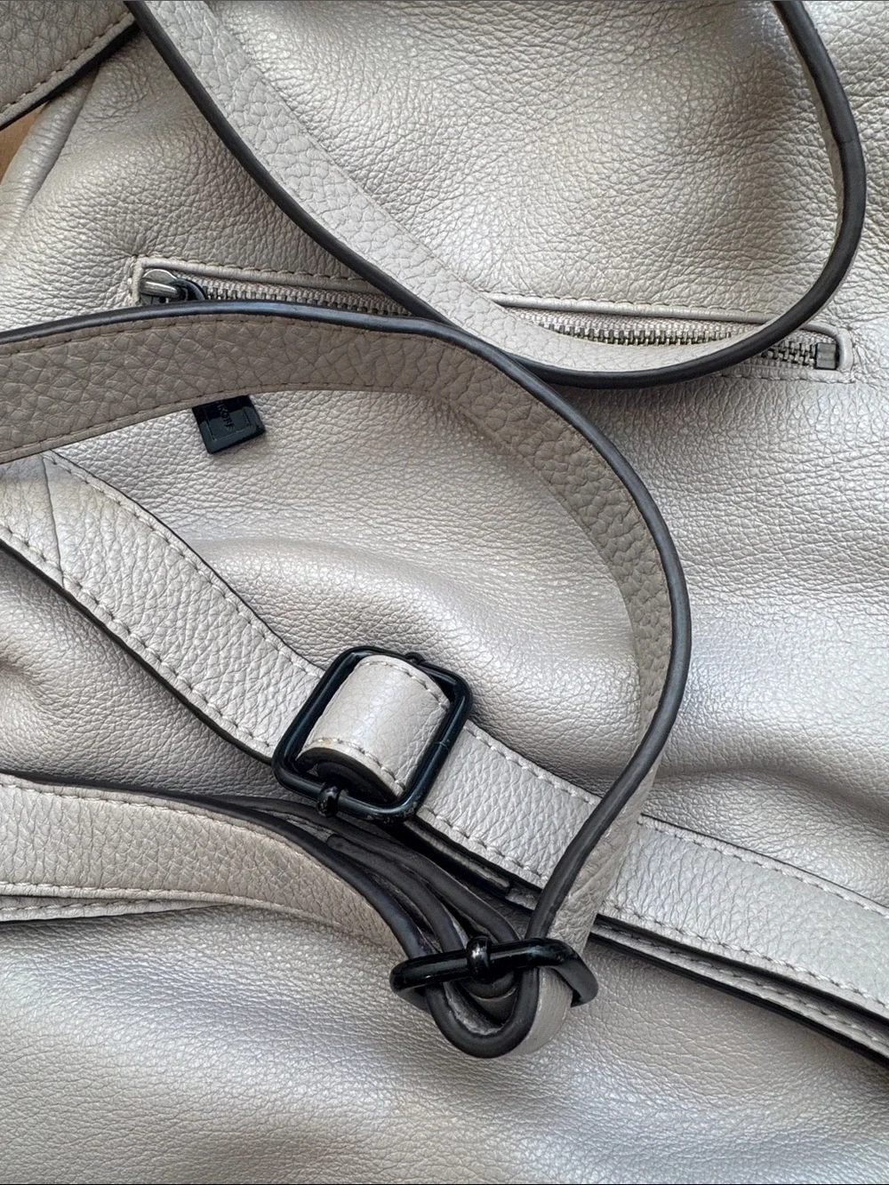 Rebecca Minkoff Taupe Leather Backpack
